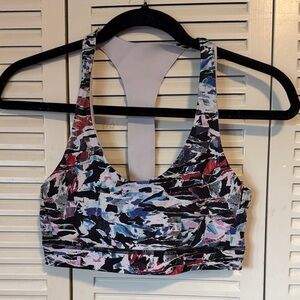 Lululemon break free Vibrant Abstract Women's Sports Bra size 8